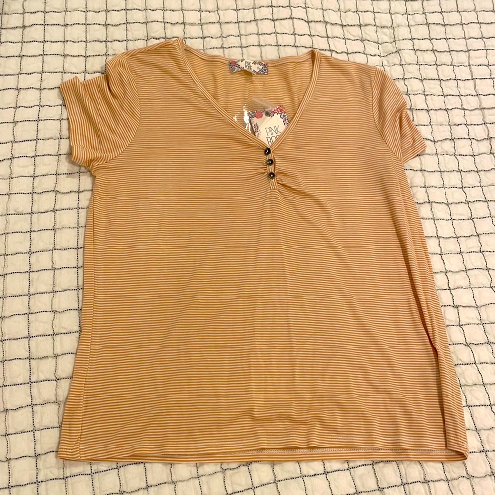 Yellow striped shirt